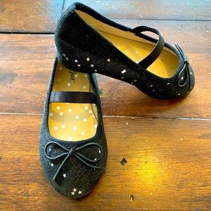 Toddler size 7 Black Cat & Jack Glitter/Star Shoes